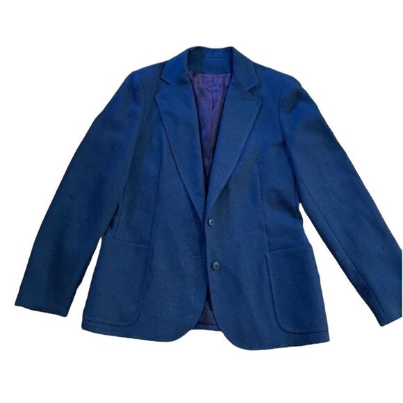 Vintage Blue Single Breast Blazer - Picture 3 of 9